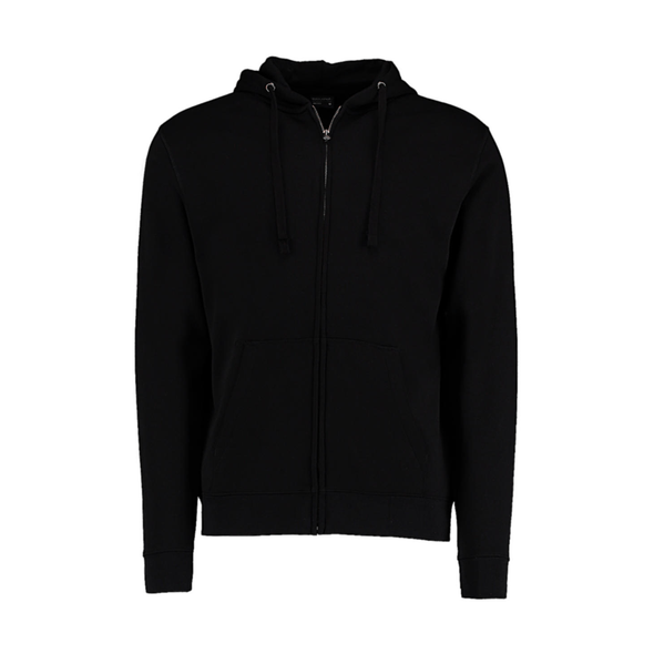 Kustom Kit | Hooded sweatshirt with Regular Fit Superwash 60º zip